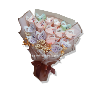Simple one $100 money flower bouquet